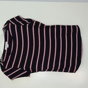 Liz Claiborne t shirt.  Navy with red and white stripes.  Size Petite sm…